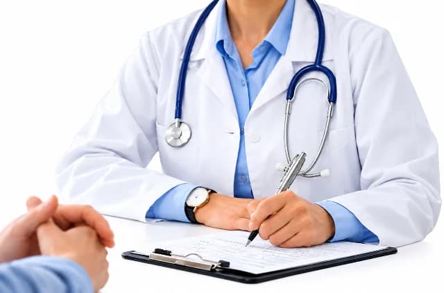 Consulta médica en sucursal
