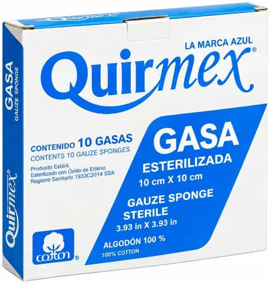 Gasa estéril 10 × 10 cm