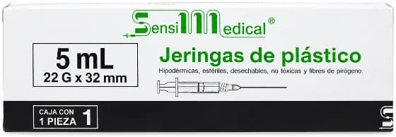Jeringa 5 ml 22G × 32 mm