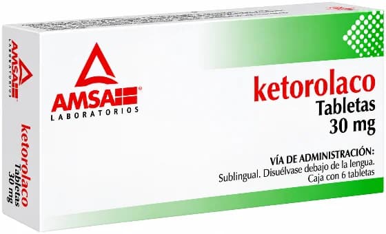 Ketorolaco sublingual 30 mg