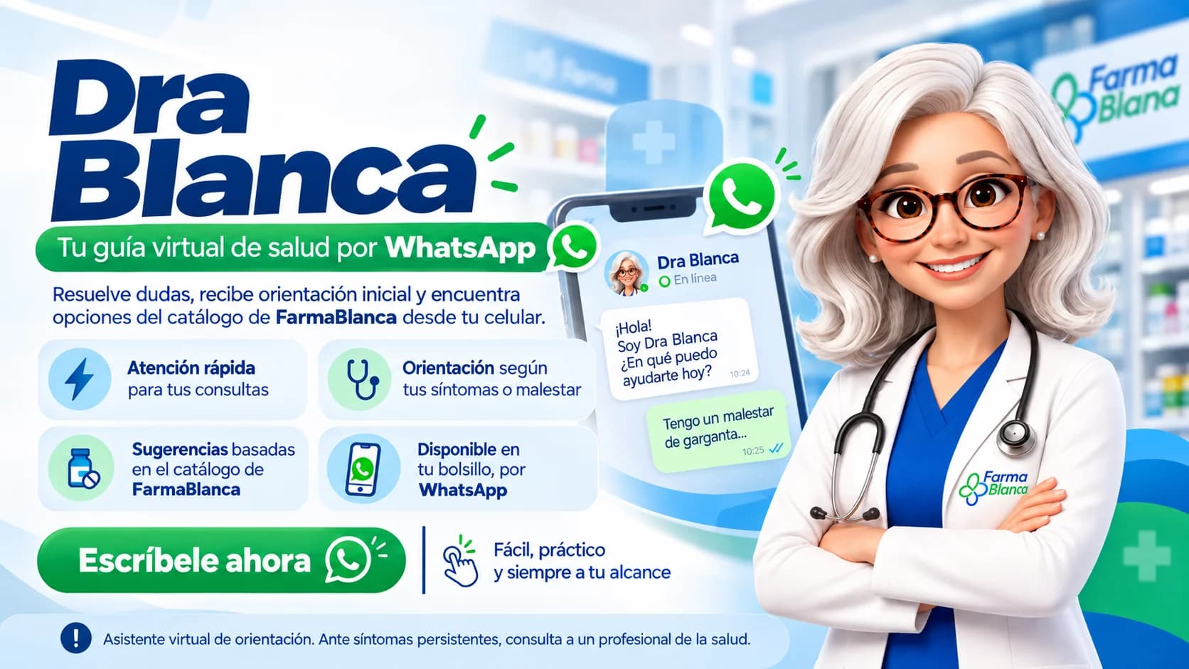 Dra Blanca: tu guía virtual de salud por WhatsApp